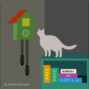 Set your clocks back on Sunday.